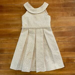 US Angels Gold Brocade Dress